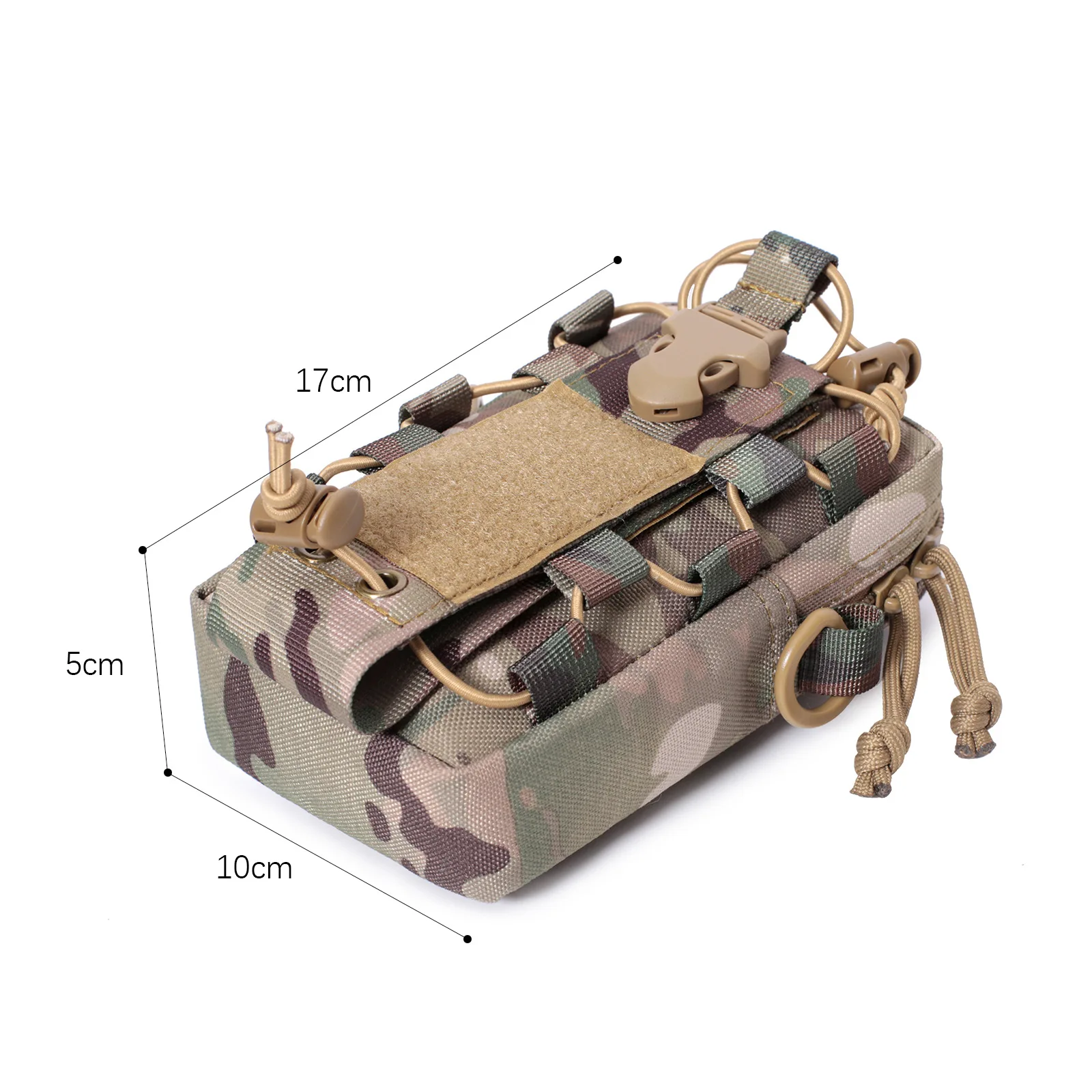 Molle EDC Pouch Water Bottle Canteen Kettle Carrier Outdoor Sports Phone Holder Camping Hiking Organizer Waist Pack Bag