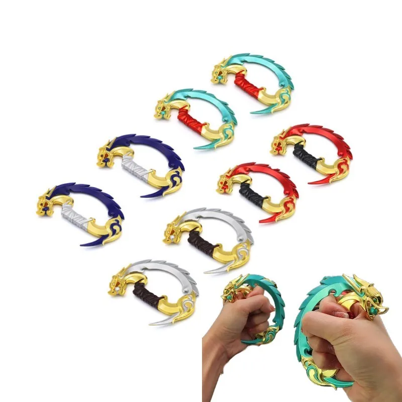 

A Set Valorant Weapon 11cm Blades of Imperium Suits Metal Model keychain Toy Game Cosplay Props Gifts For Children Boys Friends