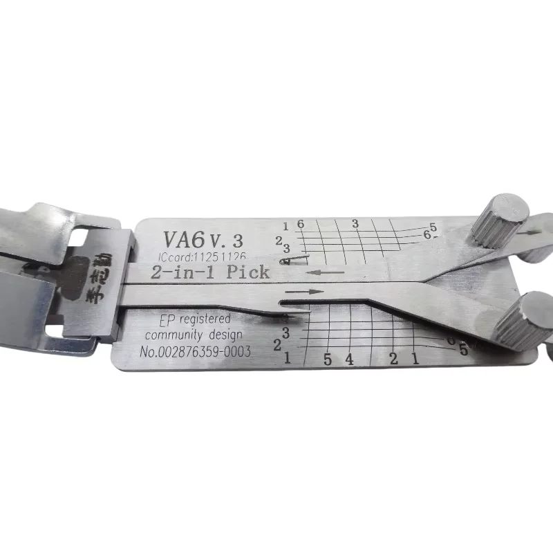 Original Lishi VA6 V.3 2 in 1 Locksmith Tool Lock Pick & Decoder Internal Milling for Renault/Citroen/Peugeot Models
