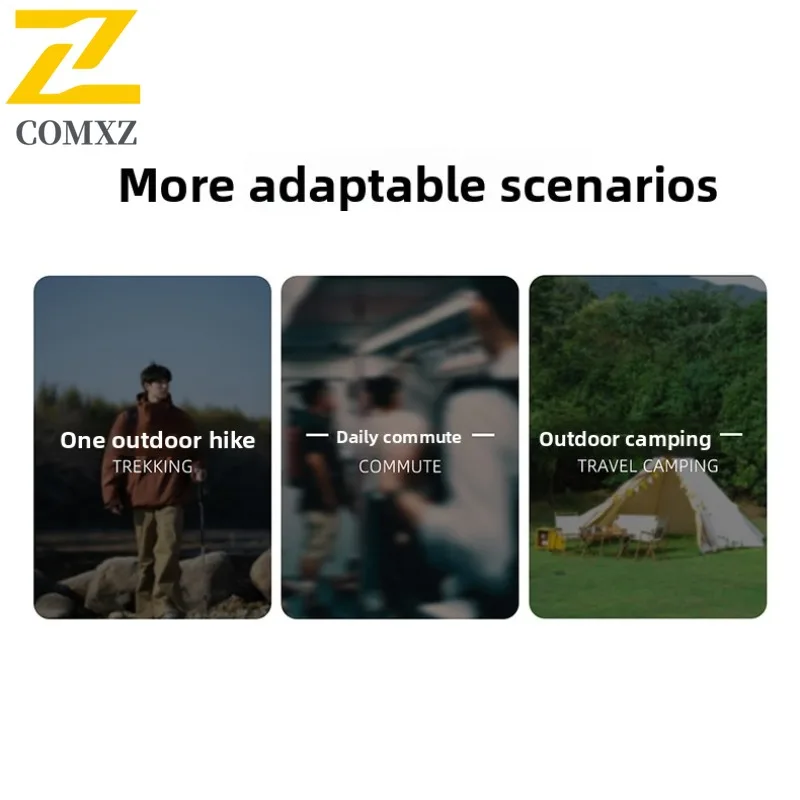 سترة COMXZ بغطاء للرأس وسيم مقاوم للماء ومقاوم للرياح في الهواء الطلق والمغامرة وركوب الدراجات والتسلق معطف ملابس خارجية عصرية للرجال #6