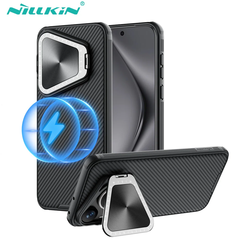 

For Huawei Pura 70 Pro Plus Magsafe Case Nillkin CamShield Magnetic Case For Huawei Pura 70 Pro With Lens Phone Stand Back Cover