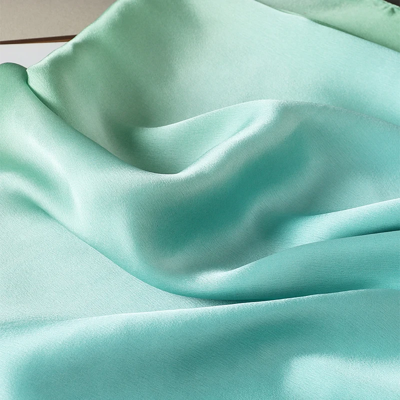 Luxus Farbverlauf Seiden schal Frauen Marke solide Femme Schals Wraps Bandana Kopf Foulard Mode Dame Hijab Hochzeit Poncho – Detail 40