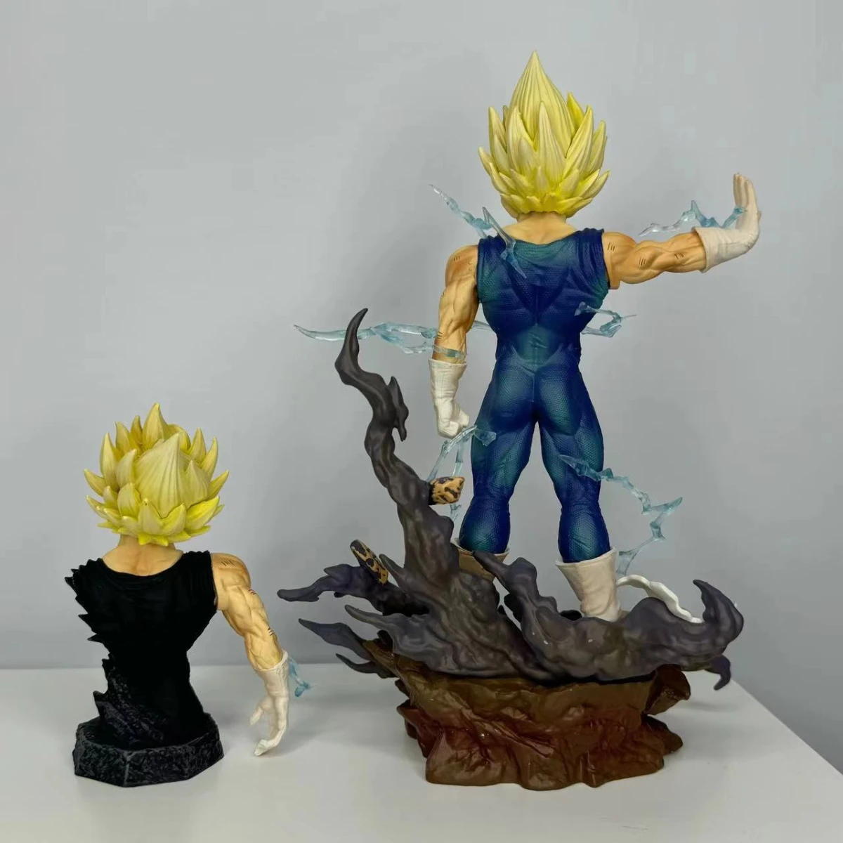 Dragon Ball Z Majin Vegeta Figure  Vegeta Bust 20cm Pvc Action Figures Vegeta Figurine Gk Statue Ornament Collection Toys Gifts