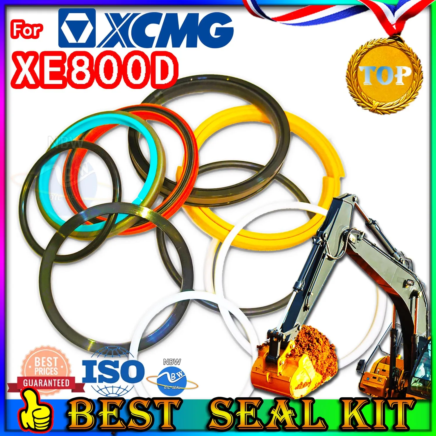 

For XCMG XE800D Oil Seal Repair Kit Boom Arm Bucket Excavator Hydraulic Cylinder Skf Service Orginal Quality Track Spovel Hammer