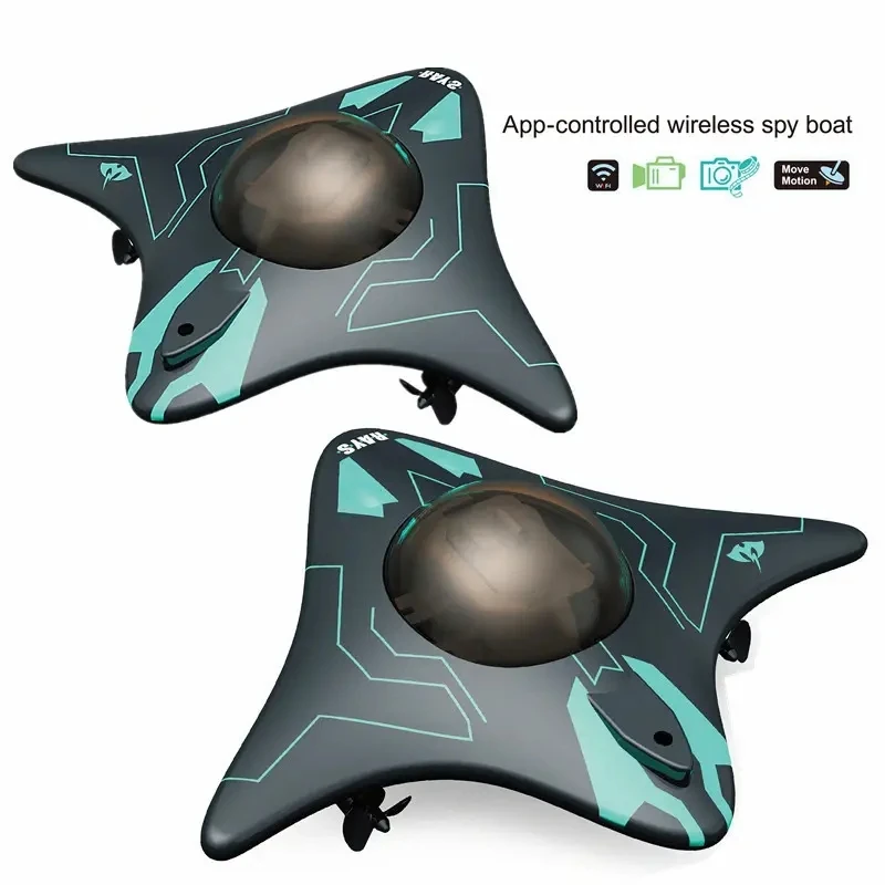 Mini barco teledirigido submarino Spy, 2,4G, Control por aplicación con cámara, WIFI, FPV
