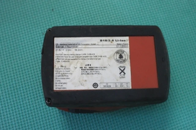 21.6V original lithium battery TE2 TE4-A22 2.6AH power tool battery