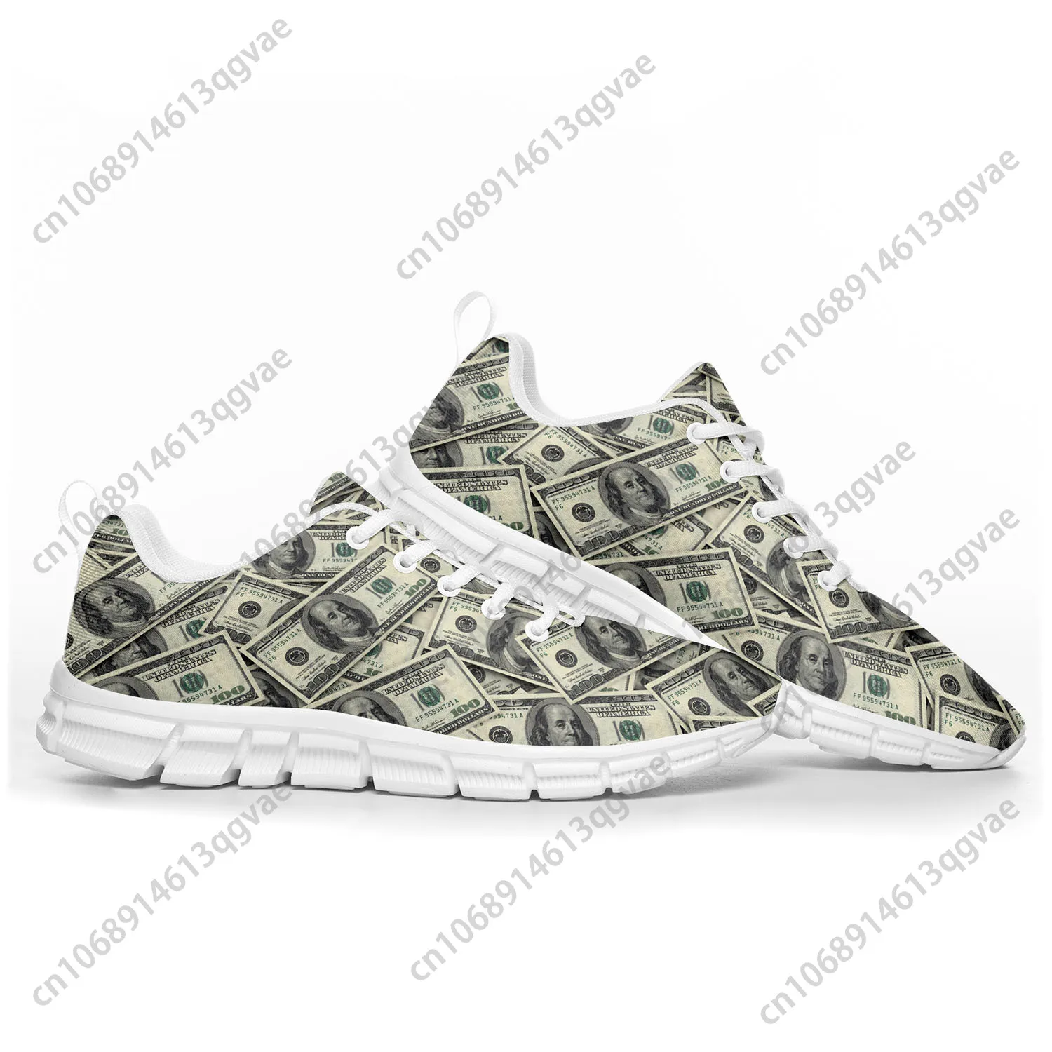 

Dollar Printed Popular Sports Shoes Mens Womens Teenager Kids Children Sneakers Casual Custom High Quality Couple Shoes White