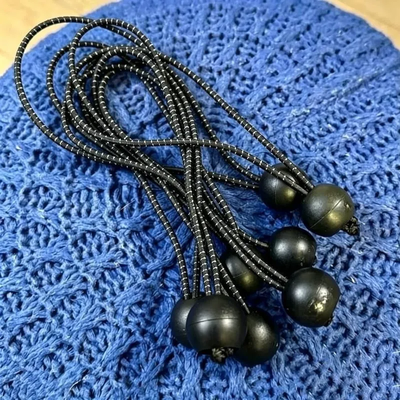 30cm Polka Dot Elastic Cords 44 pcs, Polka Dot Pattern Design, Tough Anti-Deformation, for Outdoor Tent Binding