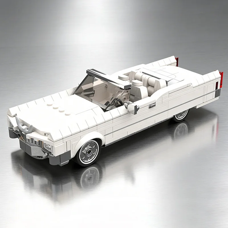 

305 деталей MOC 1970 De Ville Convertible: Ретро-спортивная машина, модель из строительных блоков, креативная игрушка, подарок на день рождения для мальчиков, взрослых и детей