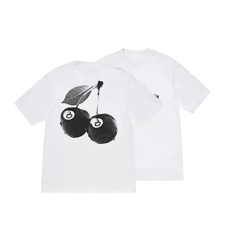 

2025 New Fashion Simple Alphabet Print Graphic T-shirt Men's and Women's Short Sleeve High Quality Cotton T-shirt Men's Clothes