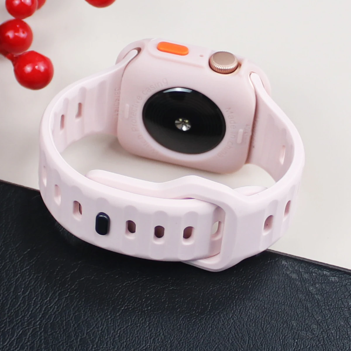 Silicone Strap+case for Apple Watch Band 45mm 41mm 44mm 40mm Sport Bracelet And Cover Bumper for IWatch Series 9 8 7 6 5 4 SE