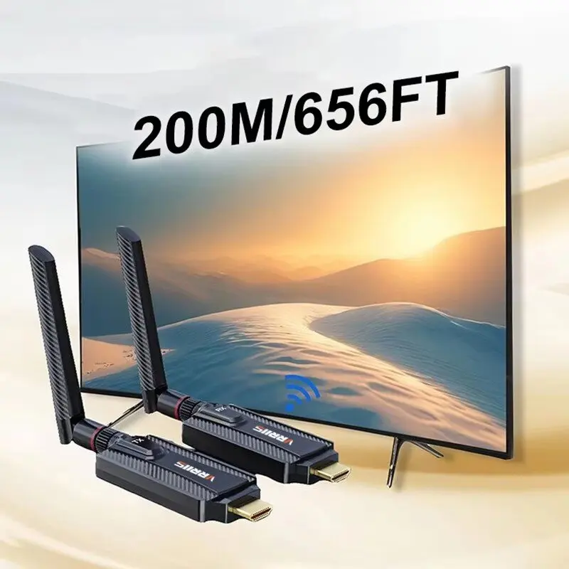 

Wireless HDMI Extender 200M Screen Mirroring Display Adapter Video Transmitter Receiver for DVD TV Box Laptop PC To TV Monitor