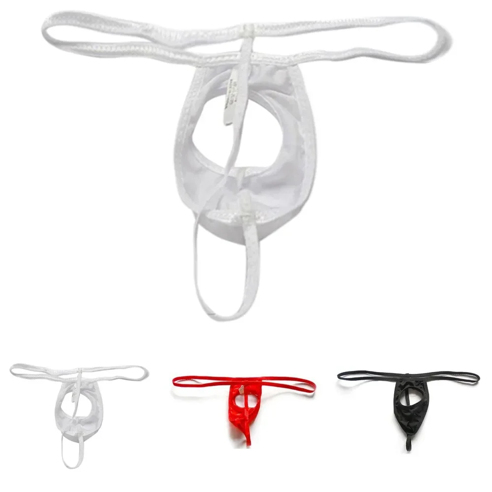 Men Briefs Sexy G-String Thong Stretchy Breathing Pouch T-back Jockstrap Underwear Solid Color Low Rise G-string Underpants