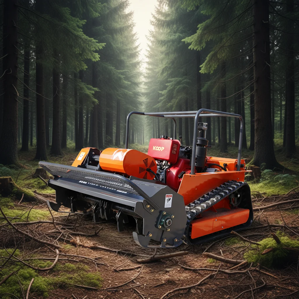 CE Standard Diesel Remote Control Tracked Lawn Mower, 120cm Cutting Width All Terrain Orchard Slope Grass Cutting Machine