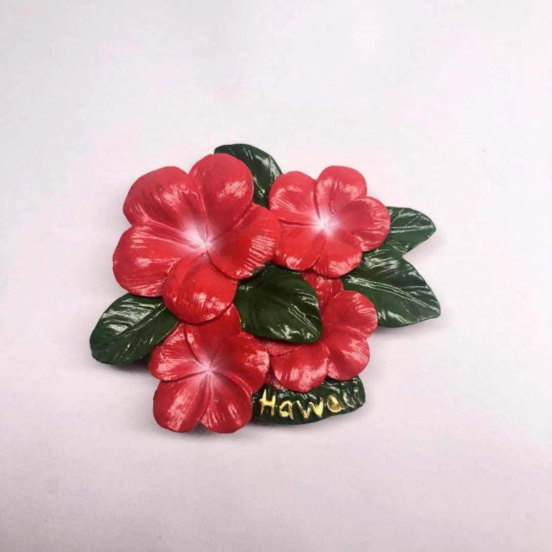 1. 3D Resin Flower Fridge Magnet Simulation Floral Refrigerator Magnet Home Decoration