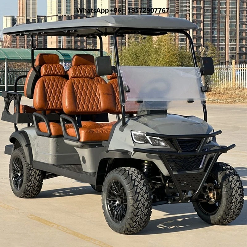 2026 New Design 6 Seater Golf Cart Electric Motor 72v Battery Club Sightseeing Car Electric Golf Scooter