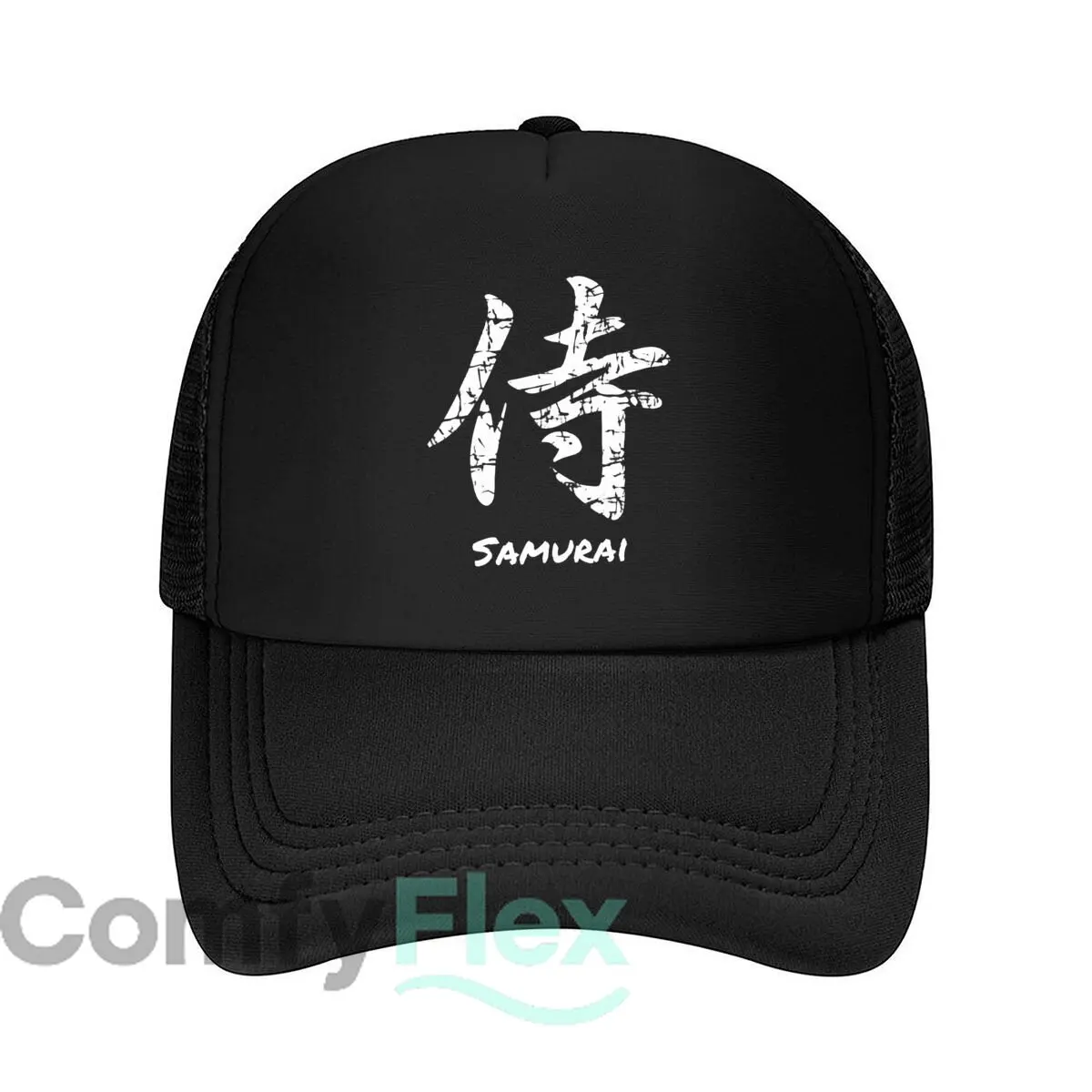 Samurai Japanese Character Artwork Design Mesh Baseball Cap Hip Hop