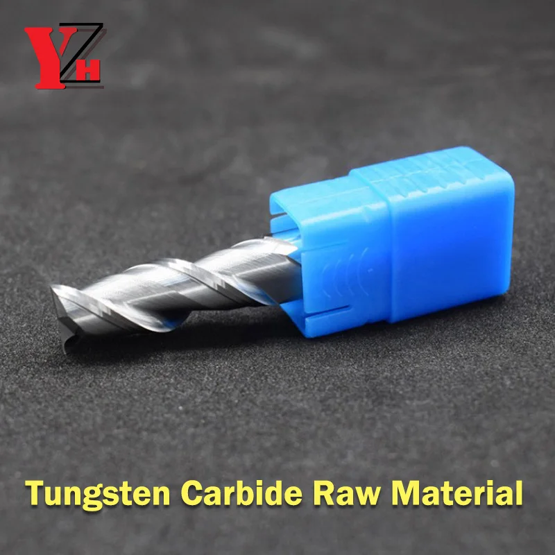 YZH HRC55 Aluminum End Mill CNC 2 Flutes Milling Cutter Tools 1 to 20mm For Aluminum Copper