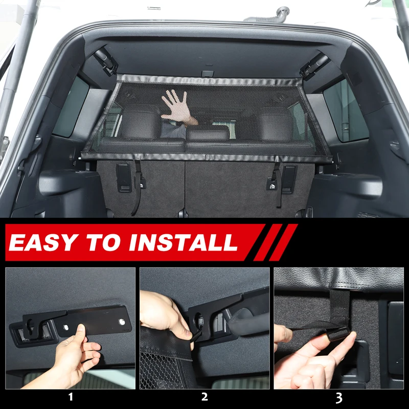 

Для Toyota Prado LC250 Land Cruiser 250 (2024+) — сетчатый разделитель/изолятор багажника, аксессуары для интерьера автомобиля