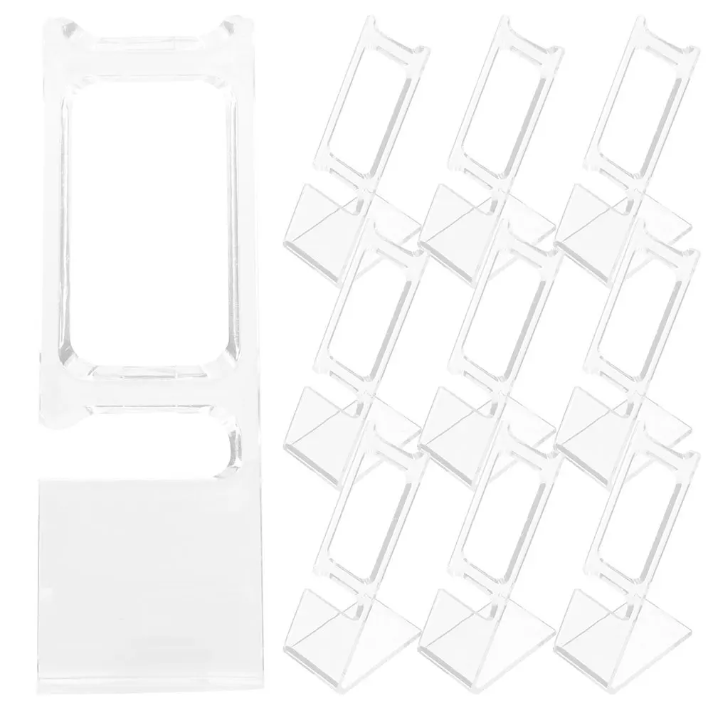 

50Pcs Watch Display Stand Clear L-Shaped Plastic Holder for Wristwatches Jewelry Showcase Storage Rack Organizer Home Store