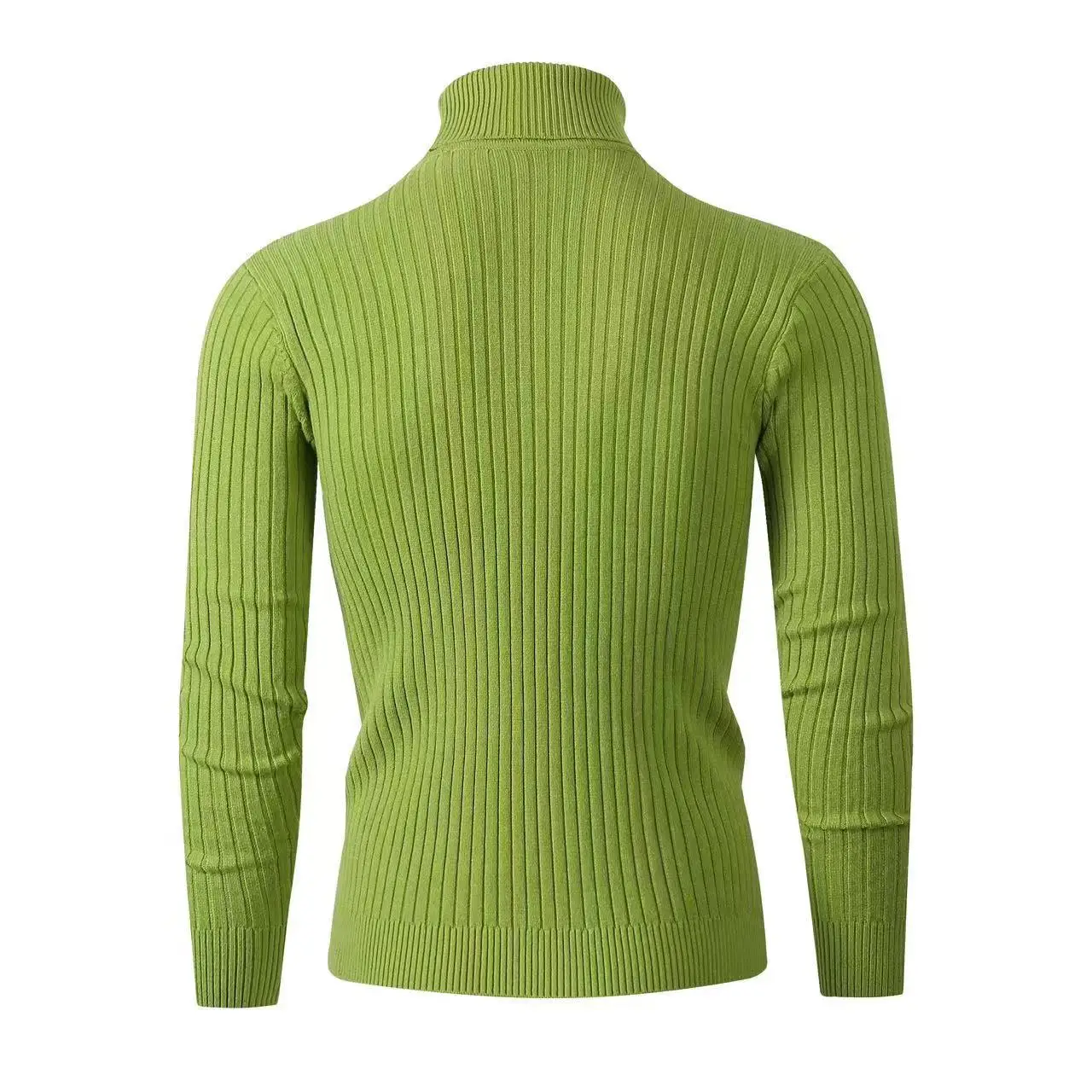 Suéter de cuello alto para hombre, Jersey informal de punto, mantiene el calor, Tops de Fitness, invierno, nuevo