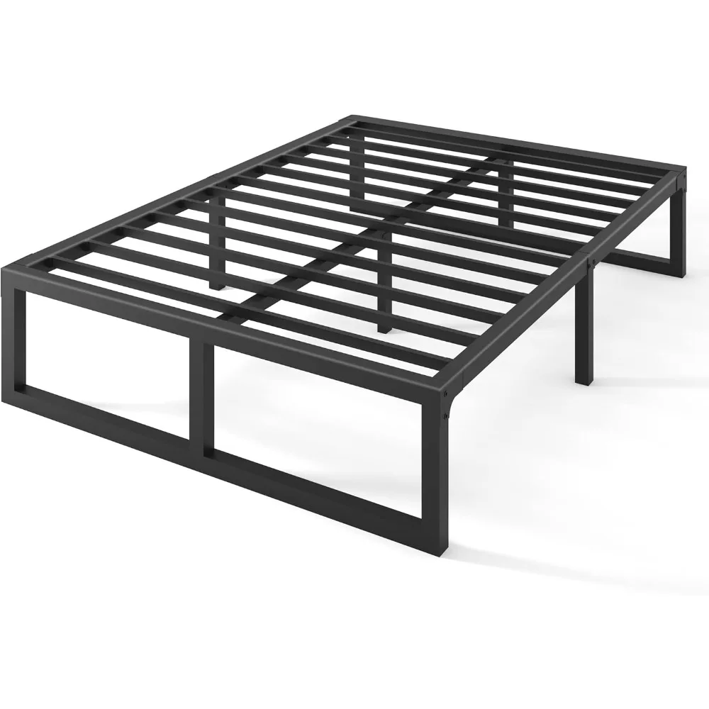 

14 Inch Full/Twin XL/Queen/King optional Bed Frame,3500 lbs Heavy Duty Metal Platform, Steel Slats Support/No Box Spring Needed