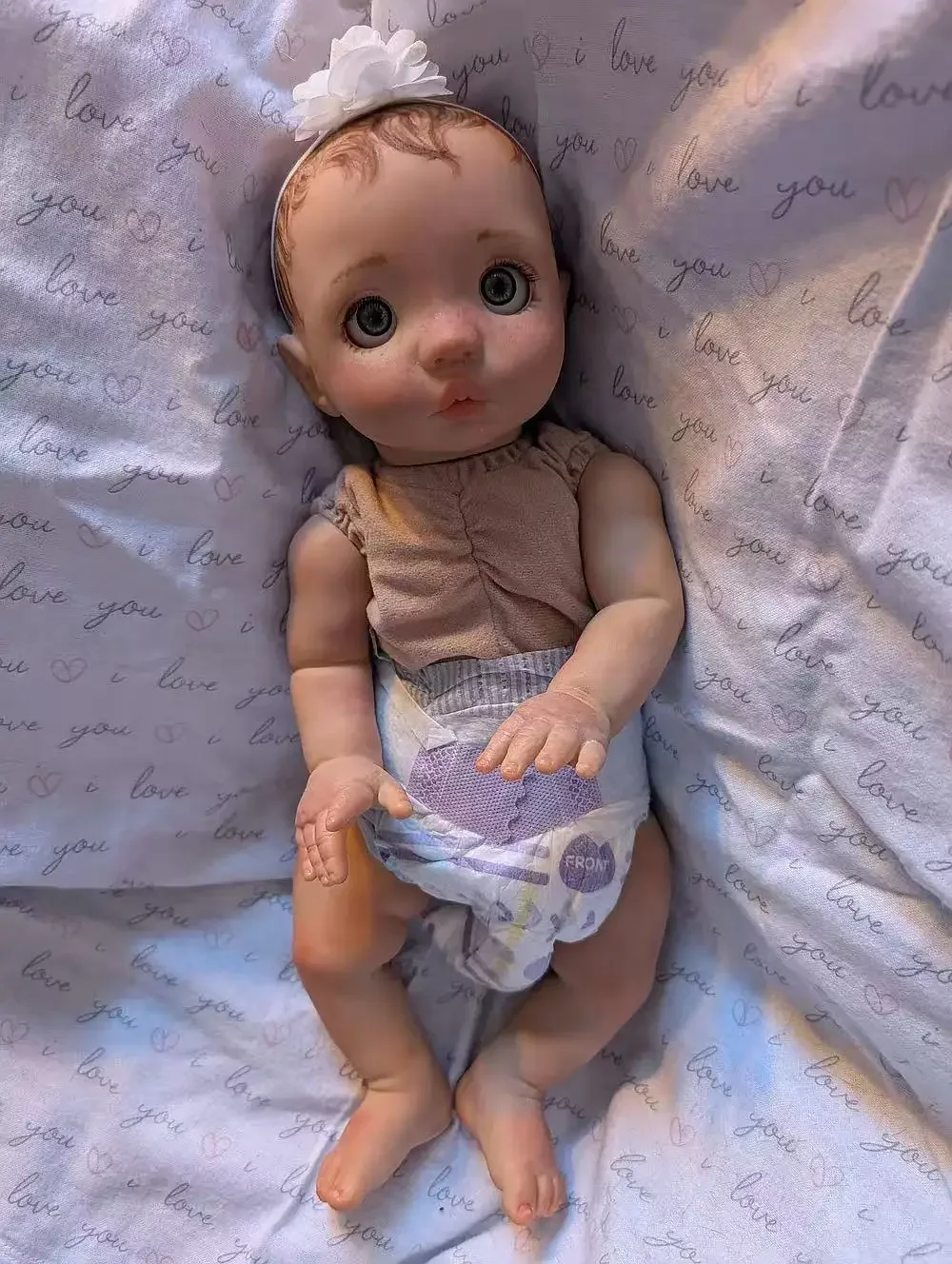 EGO Customized Limited Supply 16inch Reborn Baby Peeka With Hand Painted Hair Already Finished Doll Christmas Gift