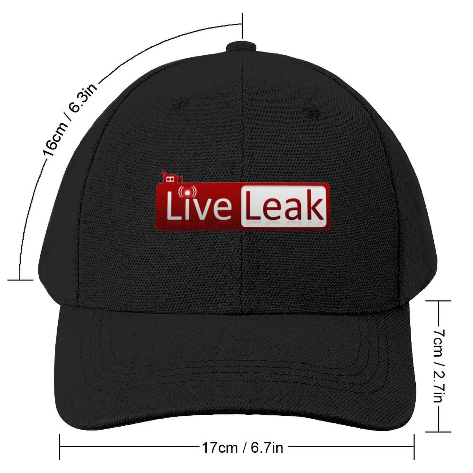 Live Leak Website fan logo Baseball Cap Visor Hat Man Luxury Elegant Women's Hats Men's