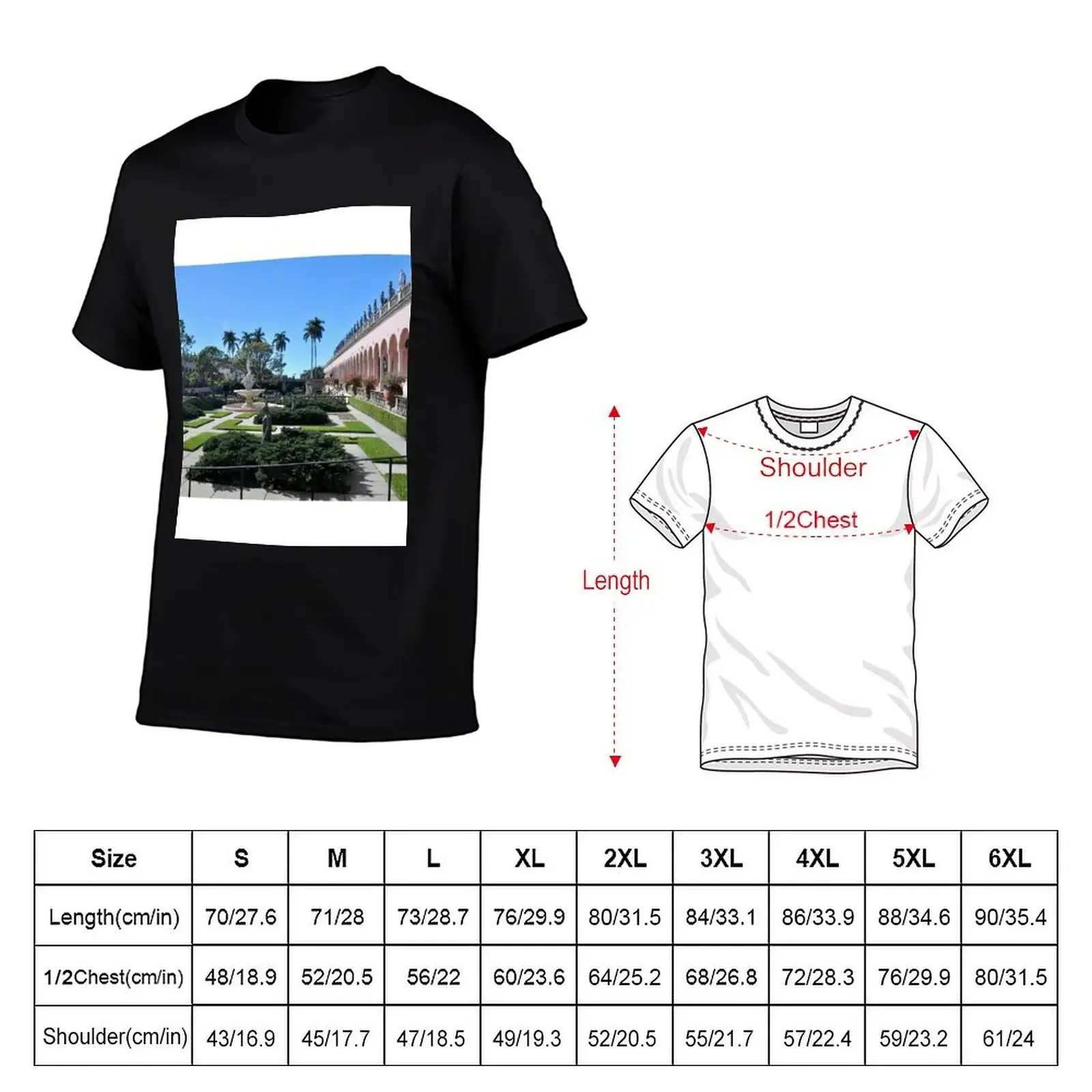 Ringling Courtyard, Sarasota, FL T-Shirt sports fans aesthetic clothes summer top vintage mens clothes