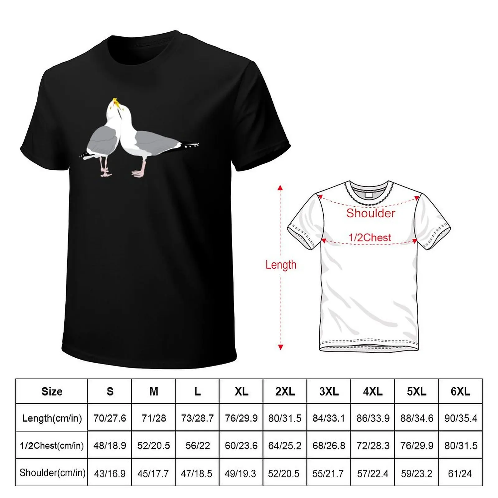 Herring Gull Couple T-Shirt Holiday Vacation Tee Shirt