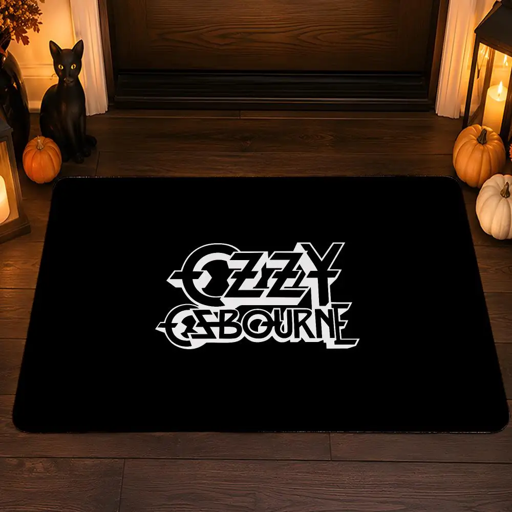 O-Ozzy O-Osbourne Floor Mat Flannel Rug Soft Non Slip Washable Door Mat For Bathroom Bedroom Kitchen Home Decor