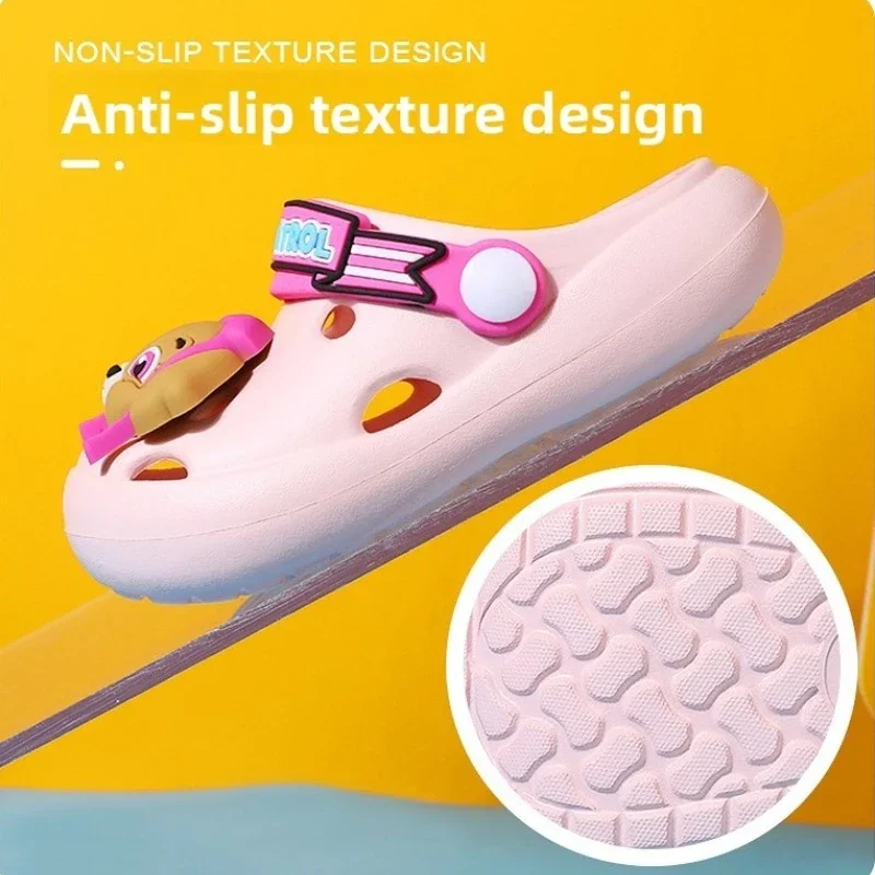 2026 Kids Sandals Hole Children's Shoes Slippers Soft Anti-Skid Simple DIY Design Hole Baby Shoes Sandy Beach For Boys Girls