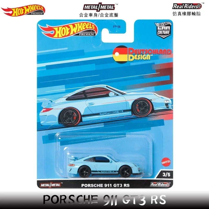 Original Hot Wheels Car Culture Premium Deutschland Design 1/64 Diecast Benz Audi Porsche Voiture Toys for Boys Collection Gift