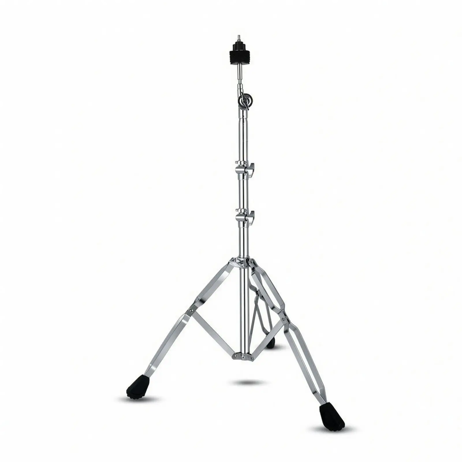 C-500 Cymbal Stand Steel straight/angled Cymbal Stand with Rubber Feet Electroplated Finish Drum Hardware for Drummers, Stage