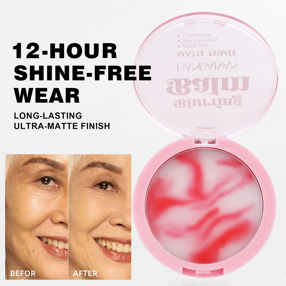 1PC Jelly Makeup Setting Powder Waterproof Matte Press Cream With Puff Velvet Face Lasting Moisturize Oil Control Fixing Makeup