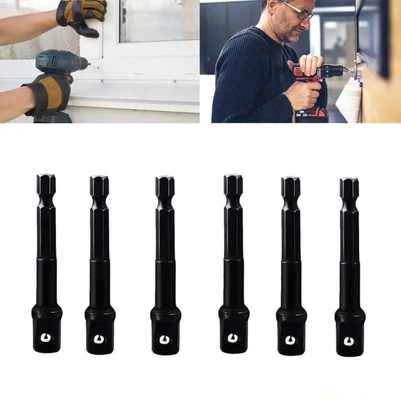 A2BE Impact Power Drill Socket Adapter Shank Impact Driver Socket Adapter Socket to Drill Adapter Impact Driver Adapter
