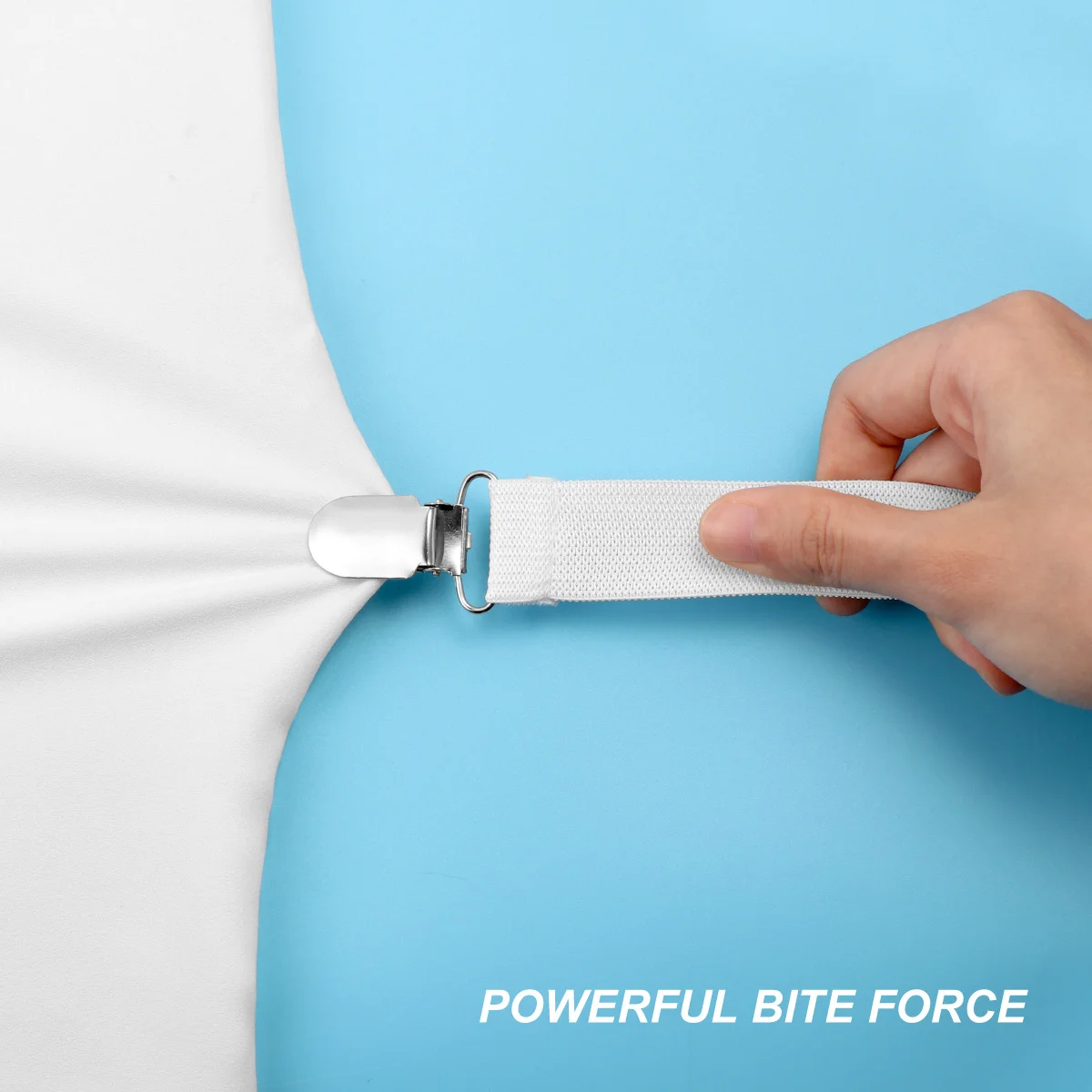 أشرطة ملاءة مرنة، حاملات زاوية لغطاء لحاف المرتبة، بياضات السرير، مقابض قابلة للتعديل غير قابلة للانزلاق