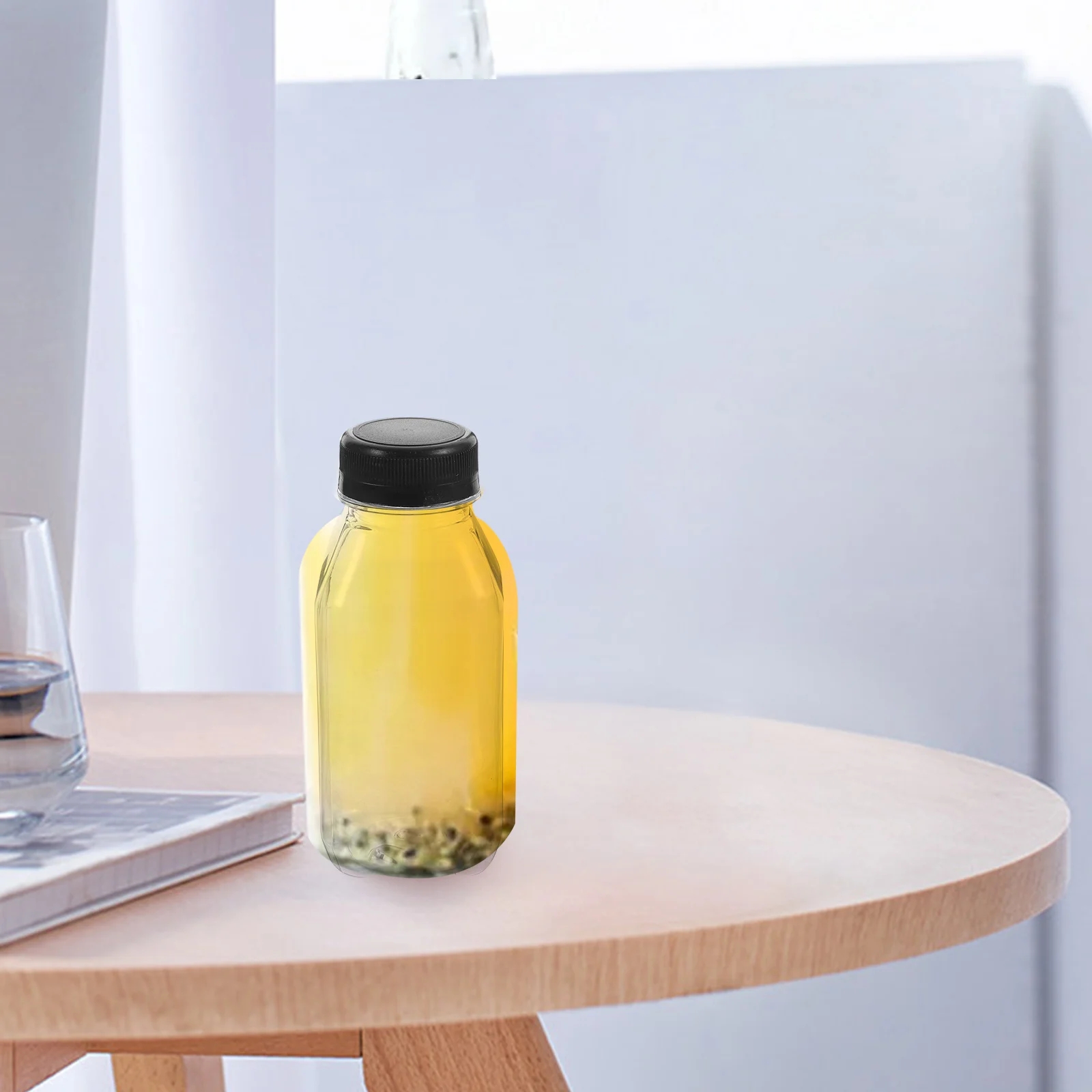 

10pcs Transparent Juice Bottle 250ml Plastic Sealing Containers for Beverage Milk Tea Reusable Storage Kitchen Bar Tools