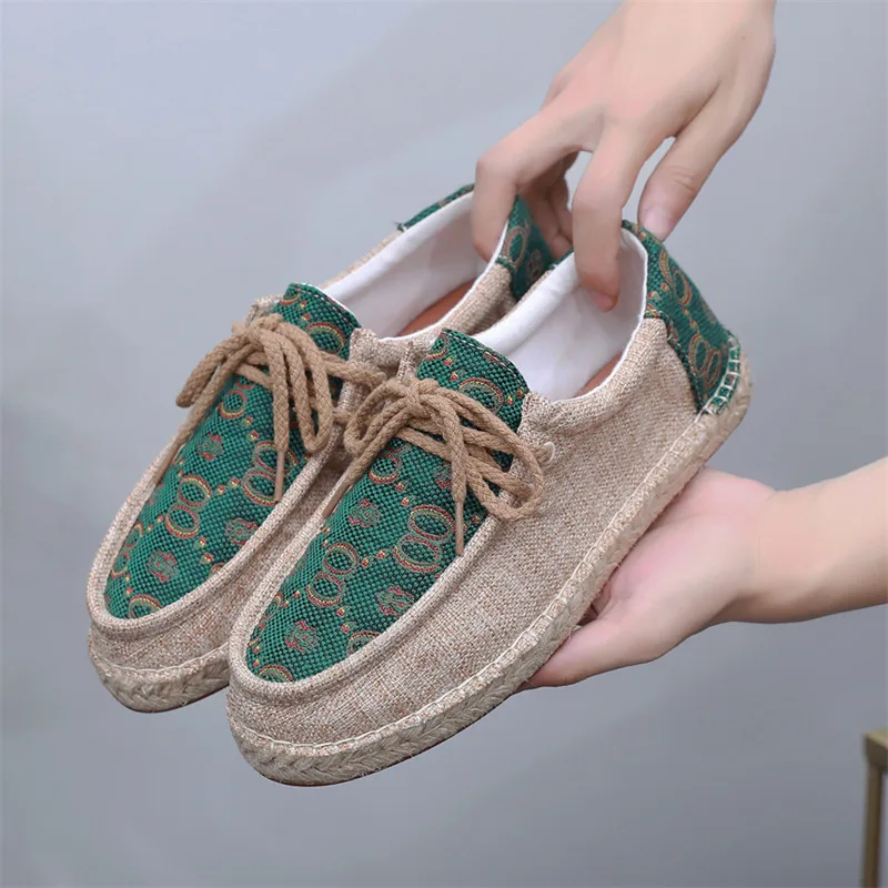 

Embroidery Canvas Loafers Men Lightweight Soft Designer Shoes Man Flat Shoes Fashion Casual Men’s Driving Shoes Chaussure Hommes