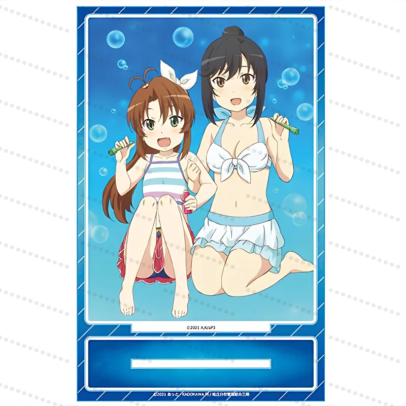 Anime Non Non Biyori Acrylic Stand Model Cosplay Plate Holder Topper Fans Christmas Desk Decor Plate Gift 15CM