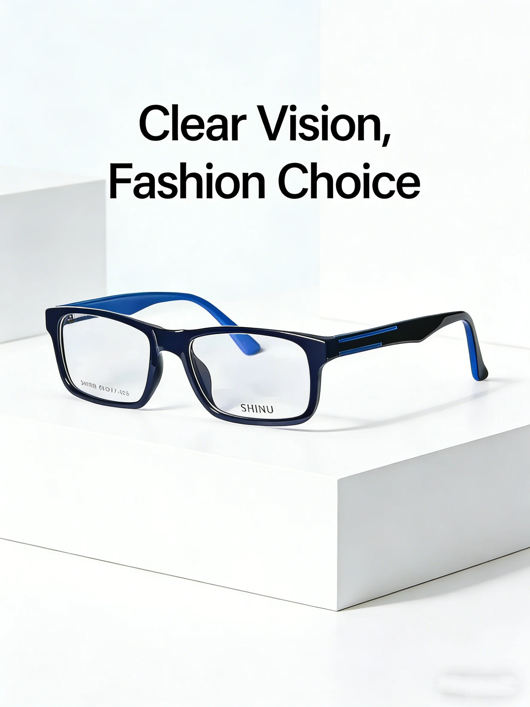 SHINU – lunettes de myopie multifocales progressives pour hommes, monture en acétate, verres CR39, anti-radiation, prescription personnalisée