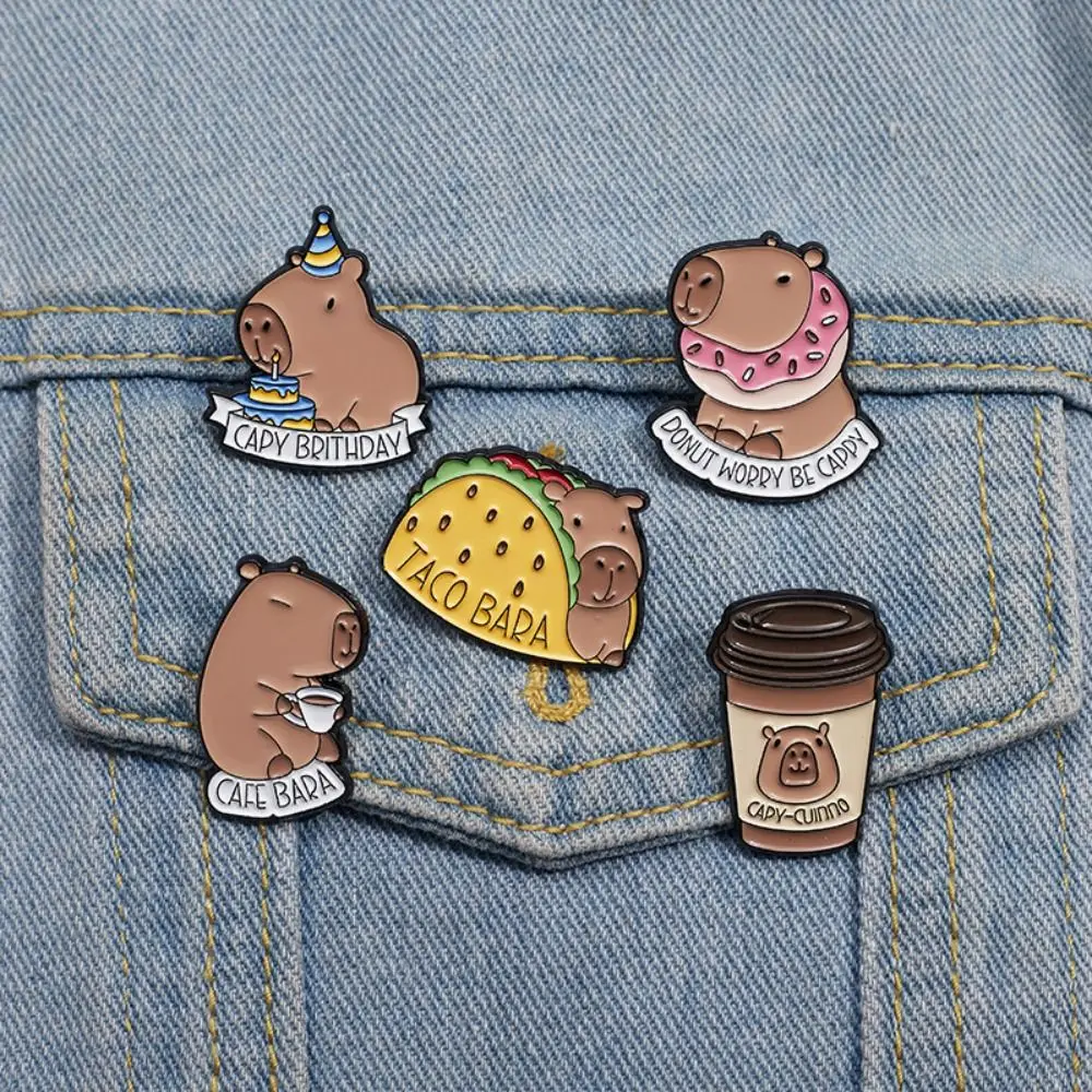 دبابيس كبسولة كاواي مطلية بالمينا ، دونات ، شارات تاكو طية صدر السترة ، إكسسوارات متعددة الاستخدامات ، شارة معدنية على شكل لطيف ، هدية للأطفال ، 1.