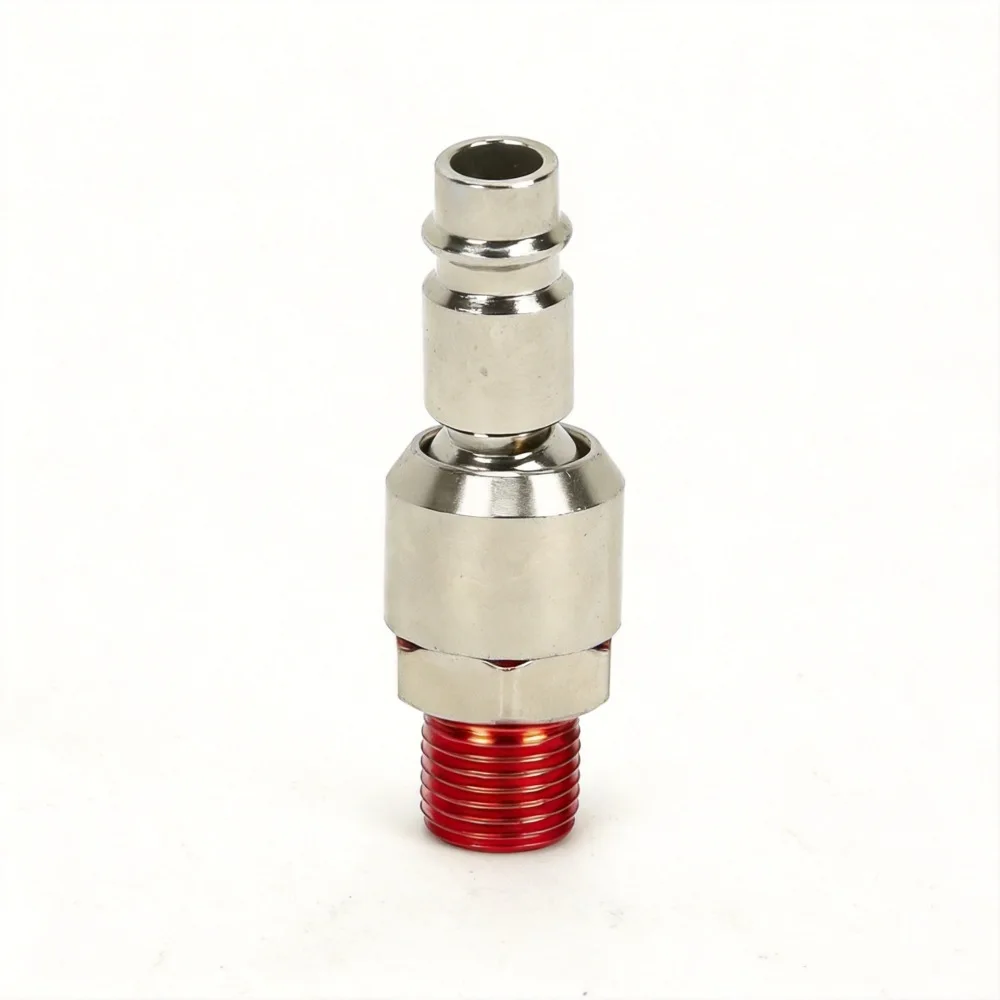 Durable Carbon Steel Air Hose Fitting Universal Quick Plugin Adapter Pneumatic System Tool Connector Hardware