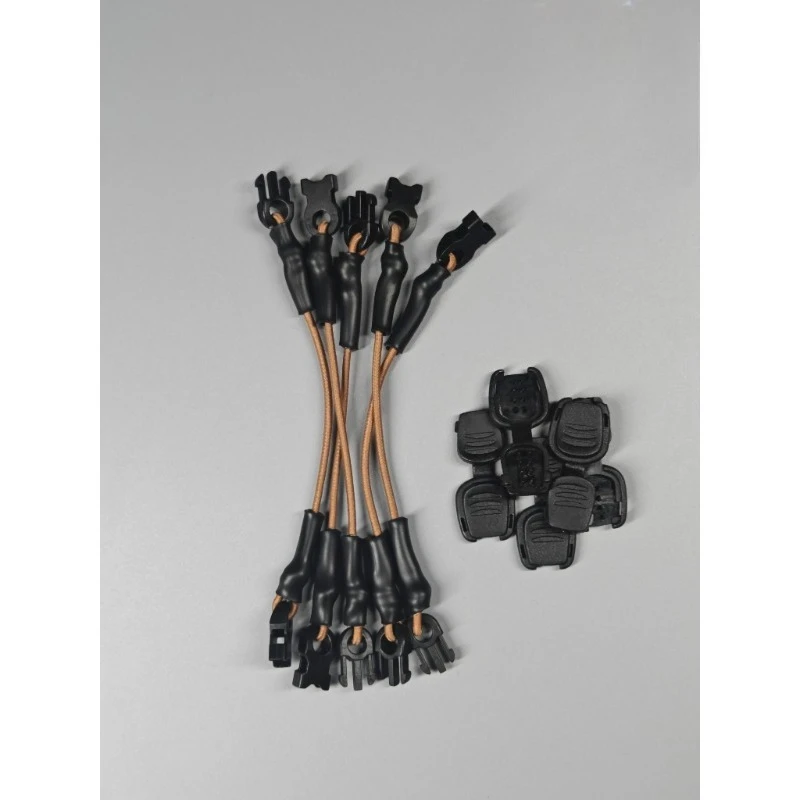 

4 шт. тактическая универсальная эластичная лента с фиксированной установкой, эластичной веревкой и аксессуаром с фиксированной пряжкой