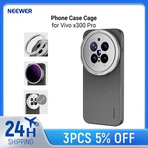 NEEWER Phone Case Cage for Vivo x300 Pro,Protective TPU/PC Phone Cover with 67mm Filter Adapter and 17mm Lens Mounts