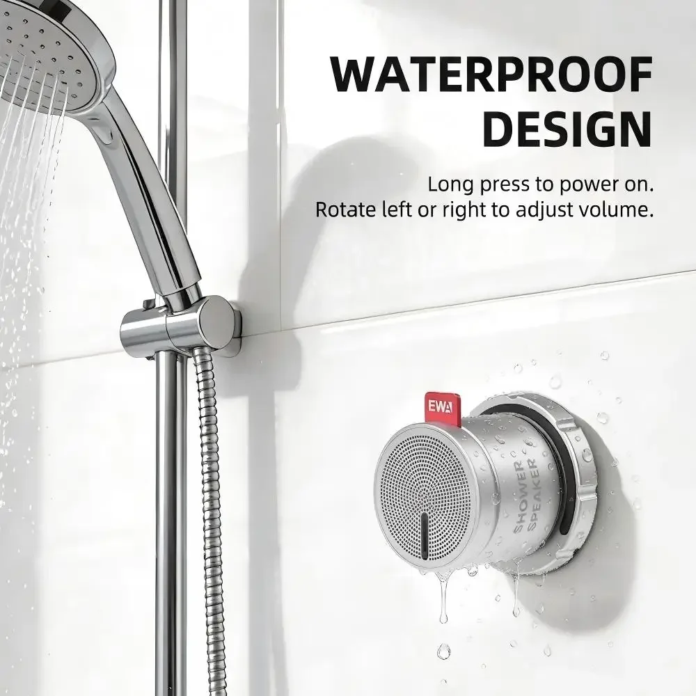 

Magnetic Bluetooth Speaker Waterproof Mini Wireless Stereo Bass Stainless Steel Portable Loudspeaker For Bathroom Fridge Outdoor