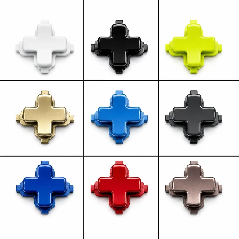 Cross Shaped Controller D-Pad Glossy Finish Multicolor Directional Control Key Snap-Fit Tabs Cross Control Button for Xbox One S