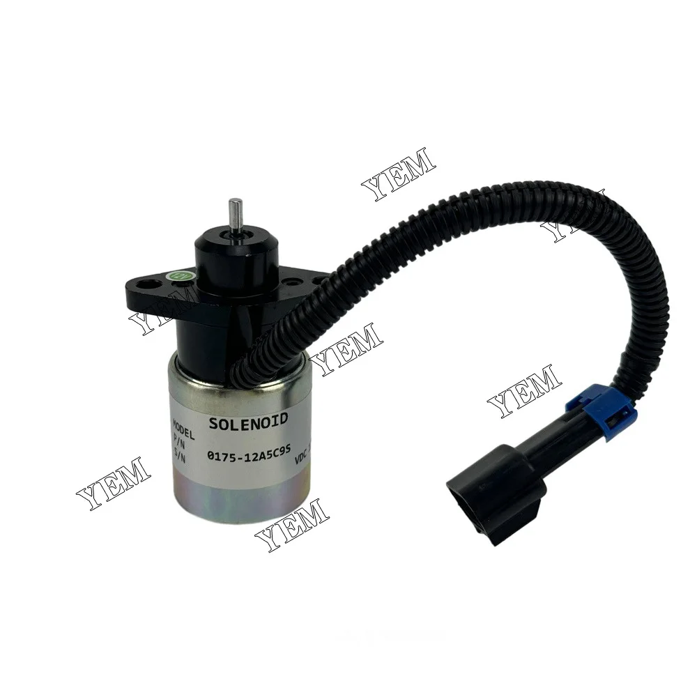 Solenoid Valve 12V 0175-12A5C9S SA-4863 For Kubota Excavator Forklift Diesel Engine