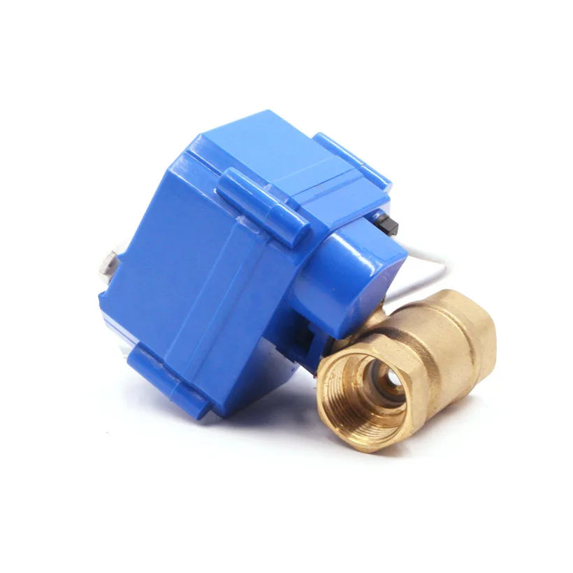 Electric actuator control ball valve with manual override function DN8 DN10 DN15 DN20 DN25 DN32 Brass Valve