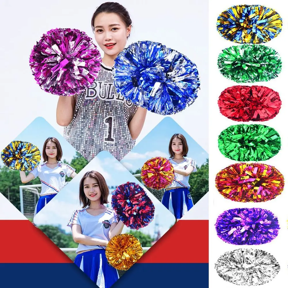 

28cm Game Pom Poms Cheap Practical Cheerleading Cheering Ball Sport Match Vocal Dance Party Concert Decorator Props Club Supplie